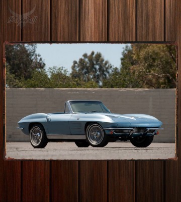 Металлическая табличка Corvette Sting Ray Convertible  203